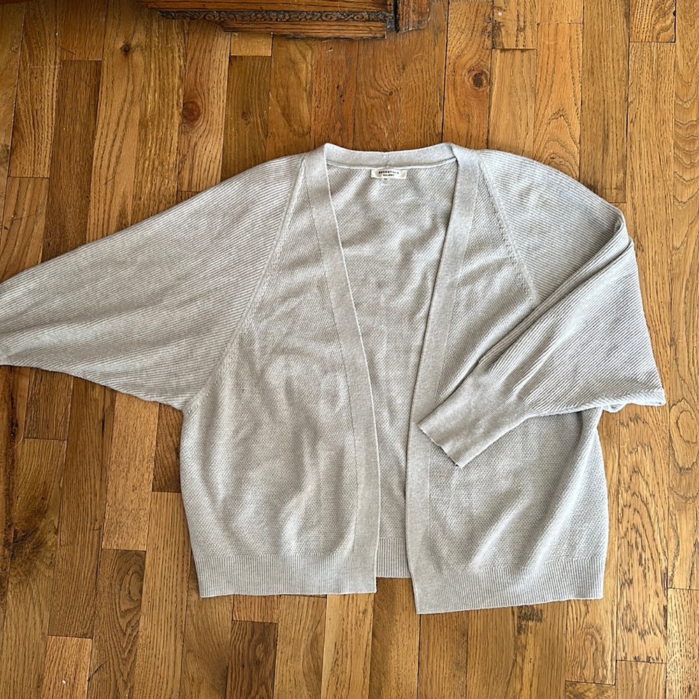 Essentials Milano Knit Cardigan Medium Sweater Open Layering
